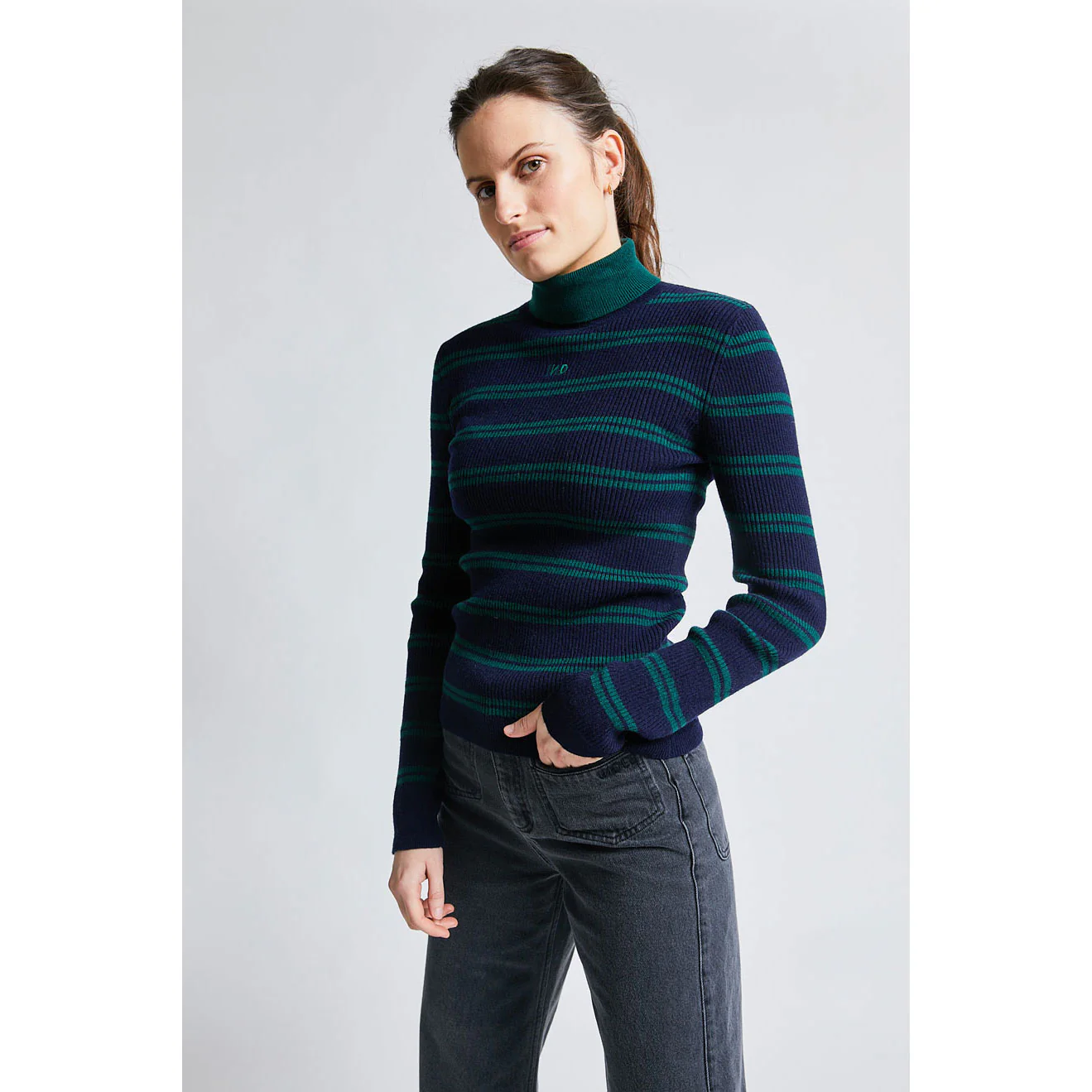 Indee Navy Twist Pullover - Image 2