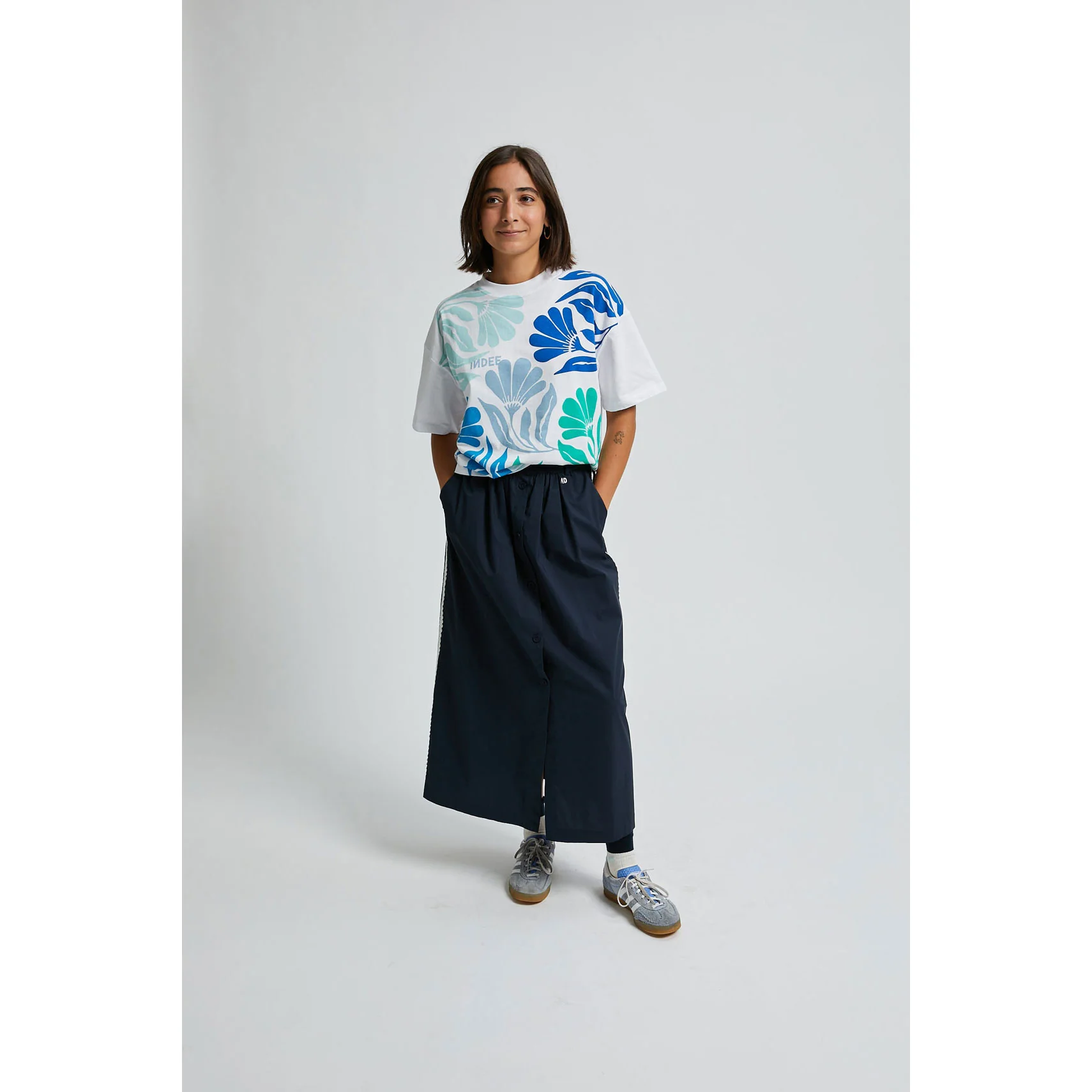Indee Navy Valduchesse Skirt - Image 2