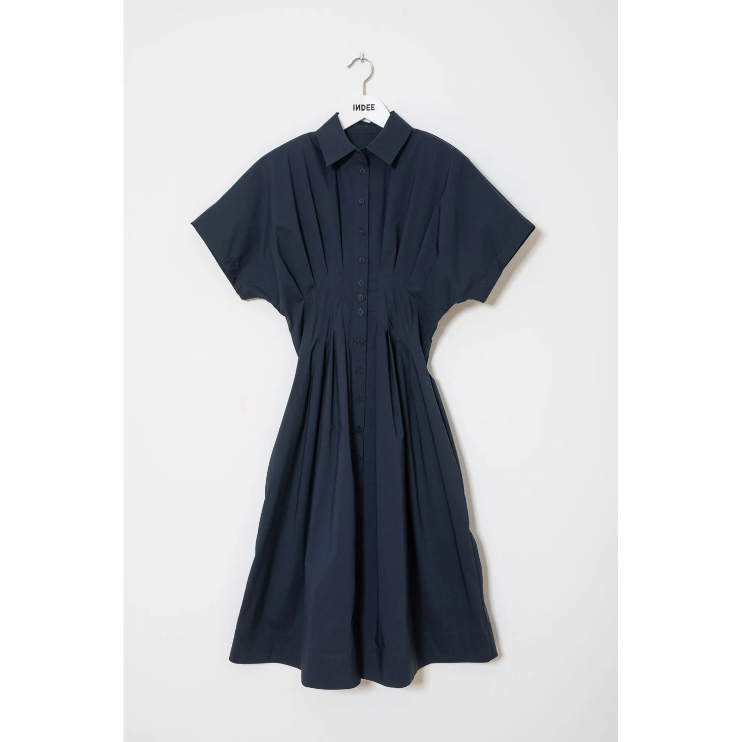 Indee Navy Verneuil Long Shirt Dress