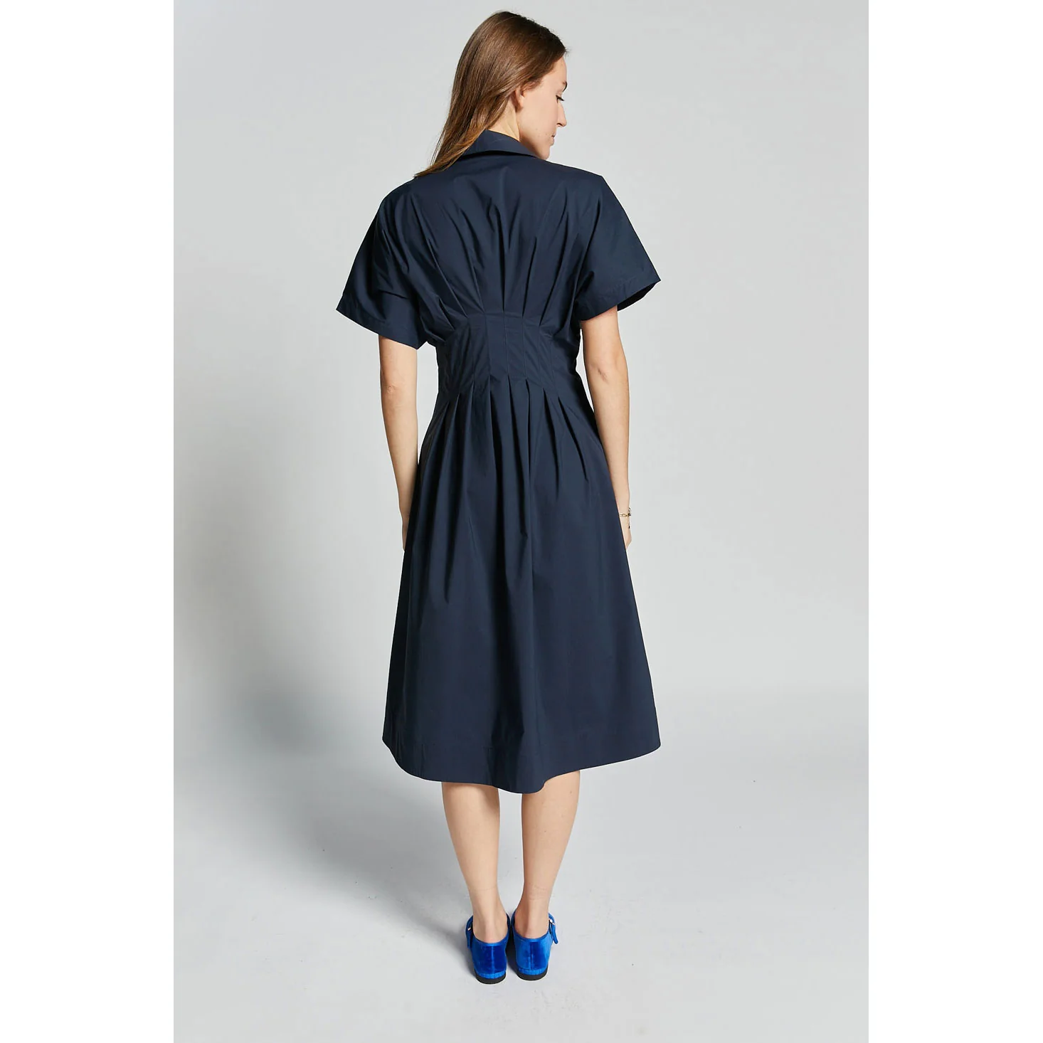 Indee Navy Verneuil Long Shirt Dress - Image 3