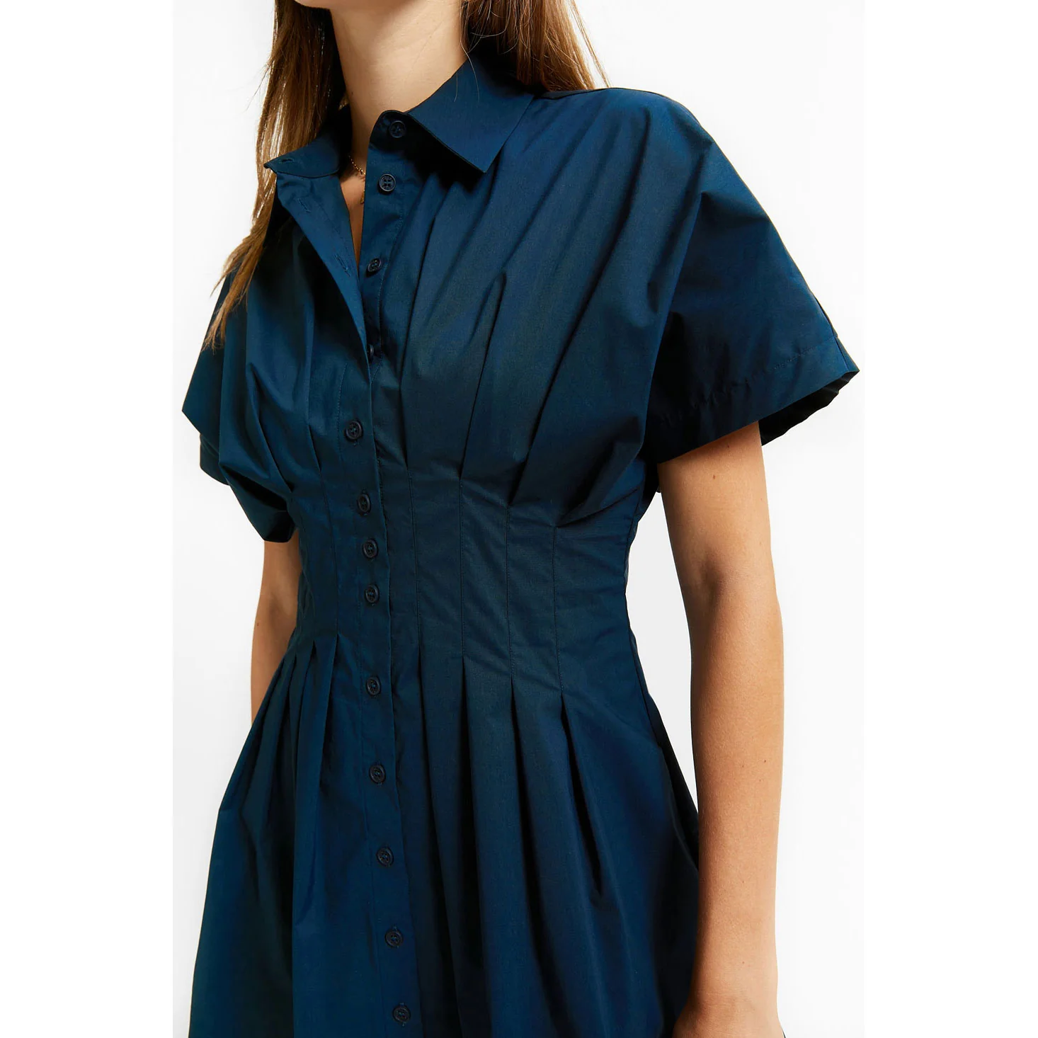Indee Navy Verneuil Long Shirt Dress - Image 4