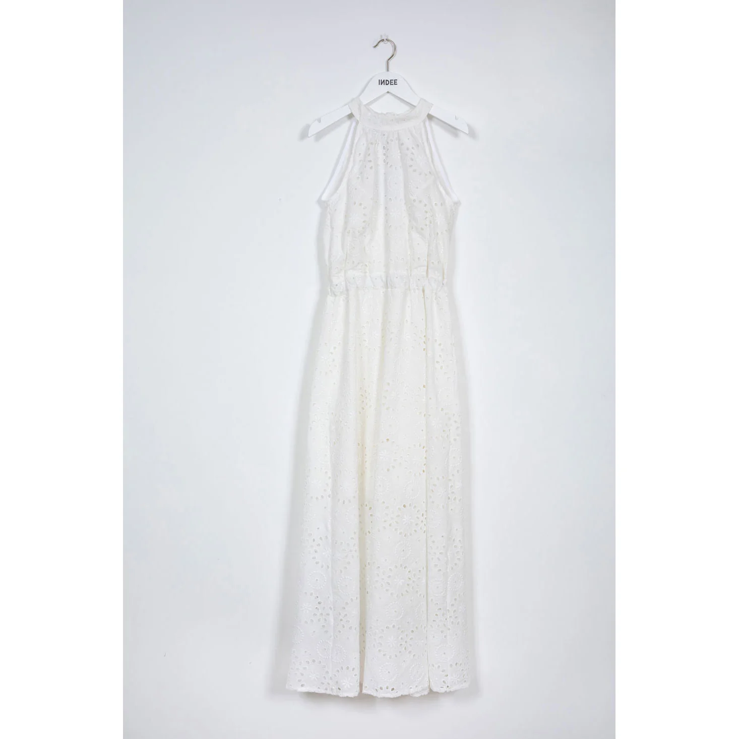 Indee Off White English Lace Long Dress
