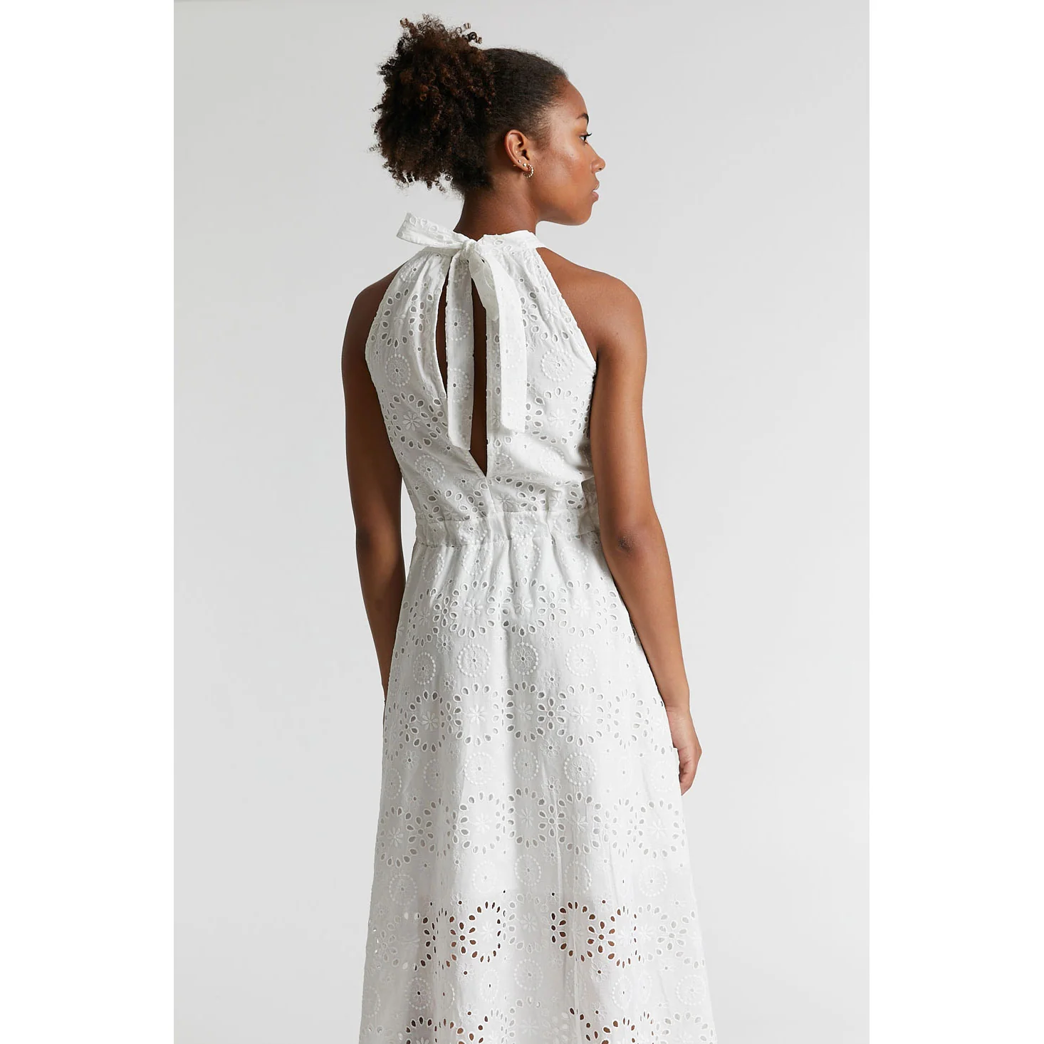 Indee Off White English Lace Long Dress - Image 3