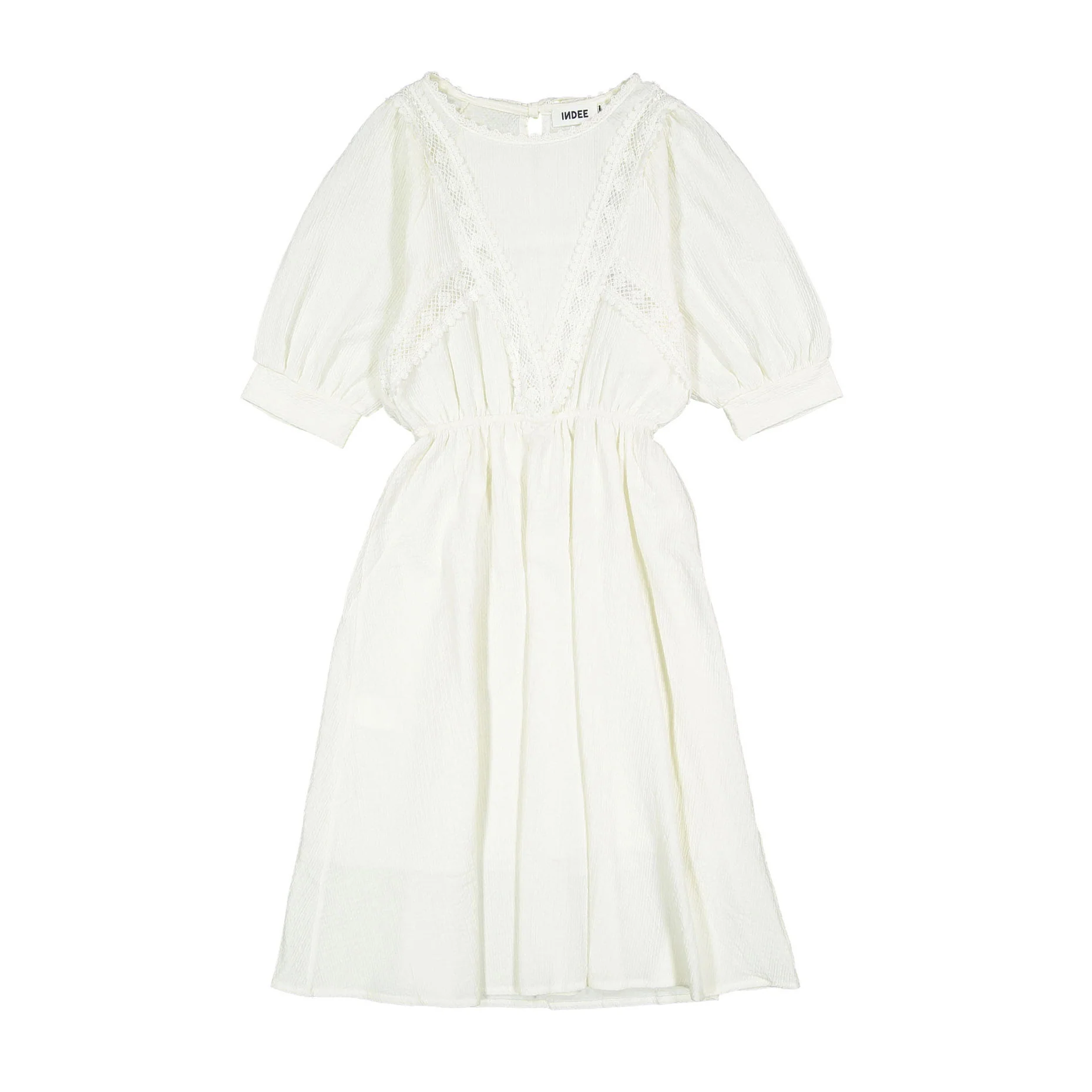 Indee Off White Lace Long Dress