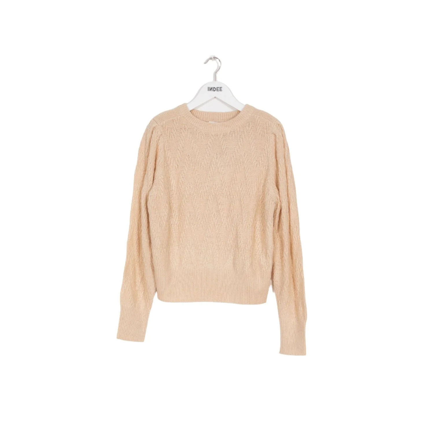 Indee Off  White Puff  Sleeve Pullover