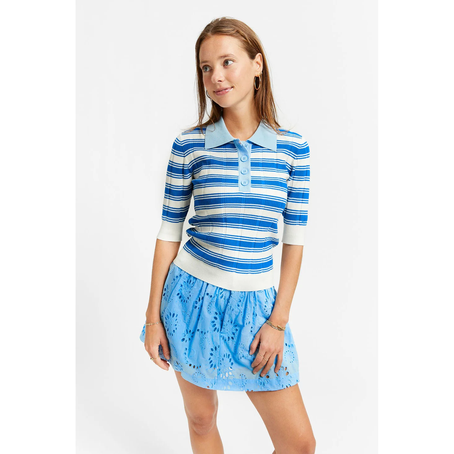 Indee Off White Stripe Verona Pullover - Image 2