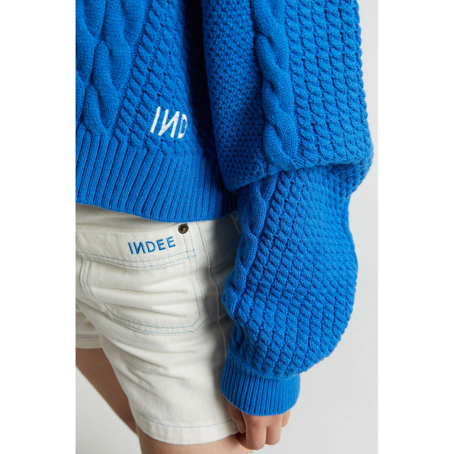 Indee Outremer Blue Short Cardigan - Image 3