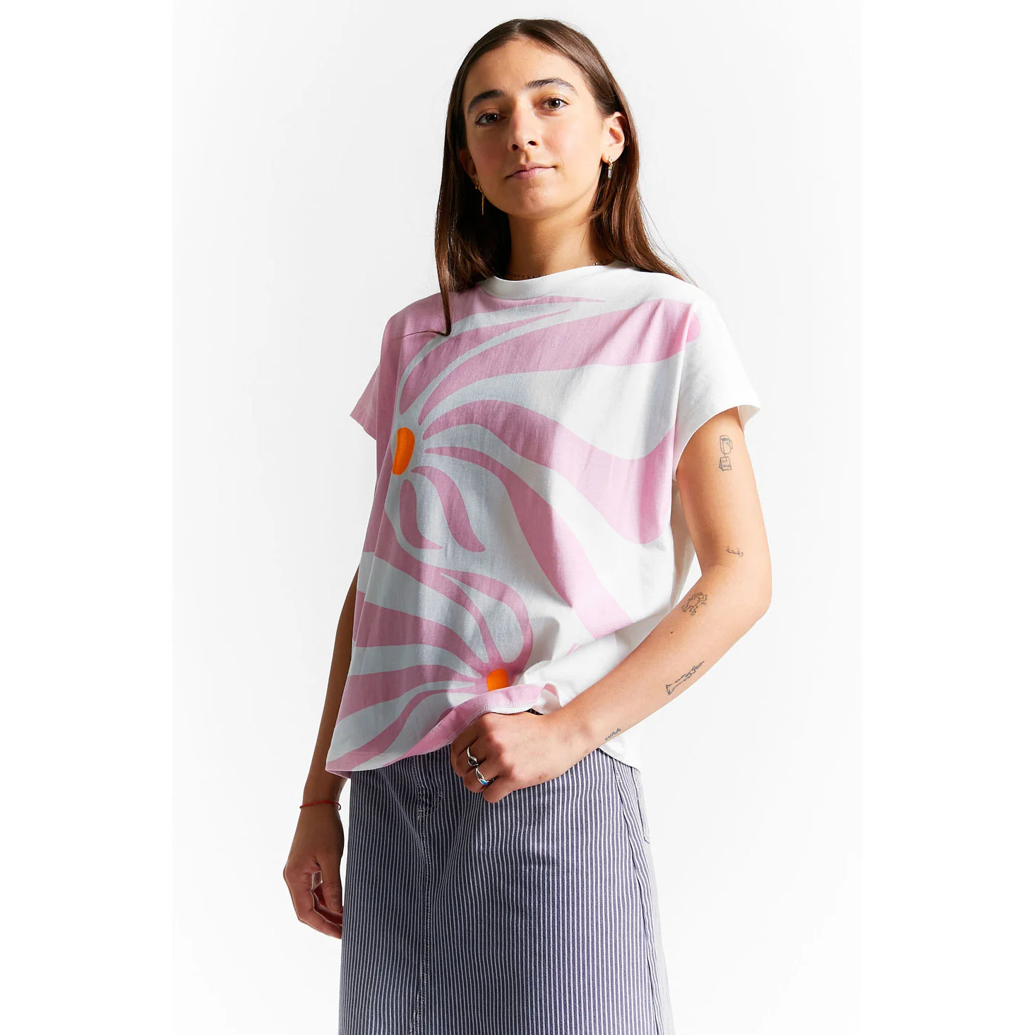 Indee Pink Printed T-Shirt - Image 2