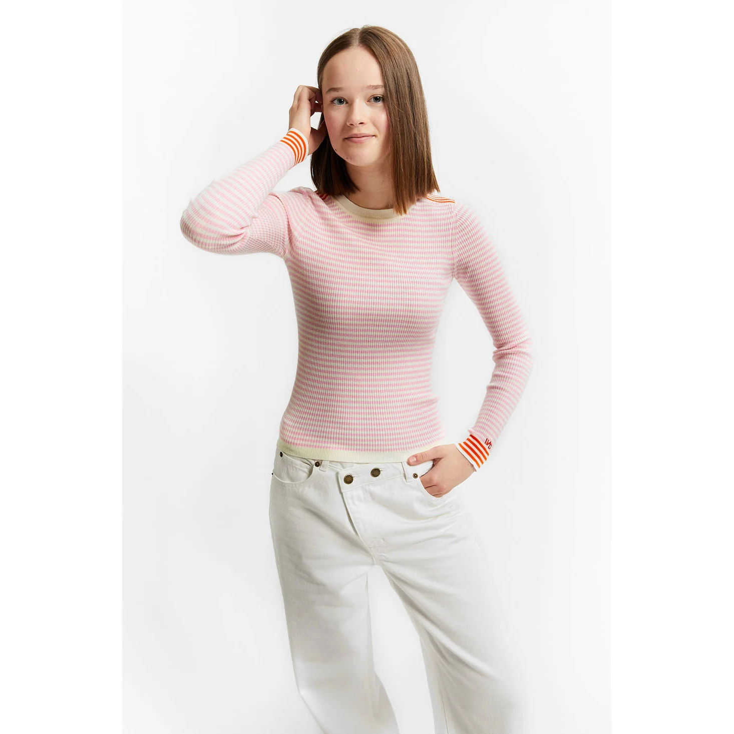 Indee Pink Stripe Vesuvio Pullover - Image 2