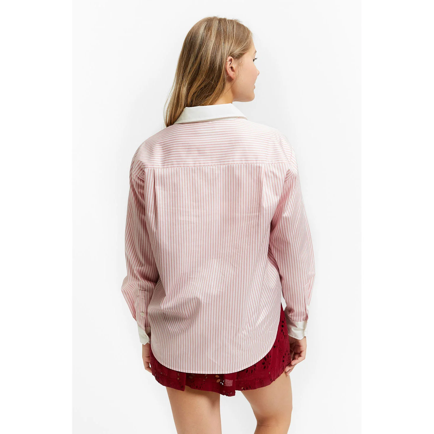 Indee Pink  Stripe Vizcaya Shirt - Image 3
