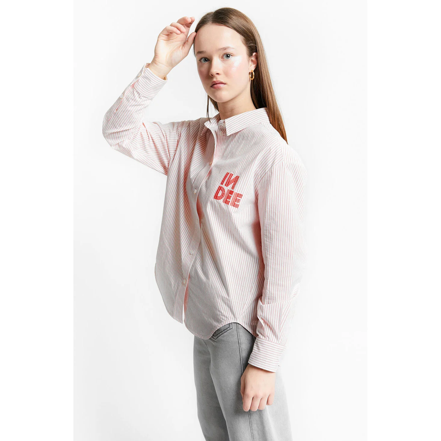 Indee Red Striped Tacoma Shirt - Image 3