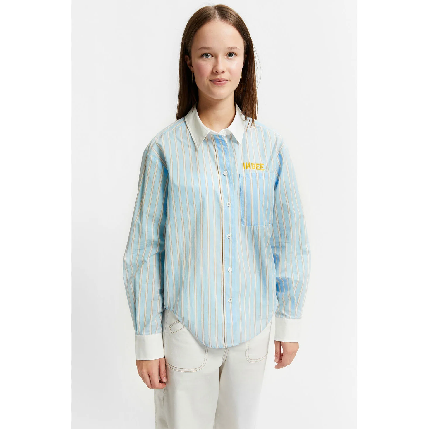 Indee Sky Blue Stripe Vizcaya Shirt - Image 2