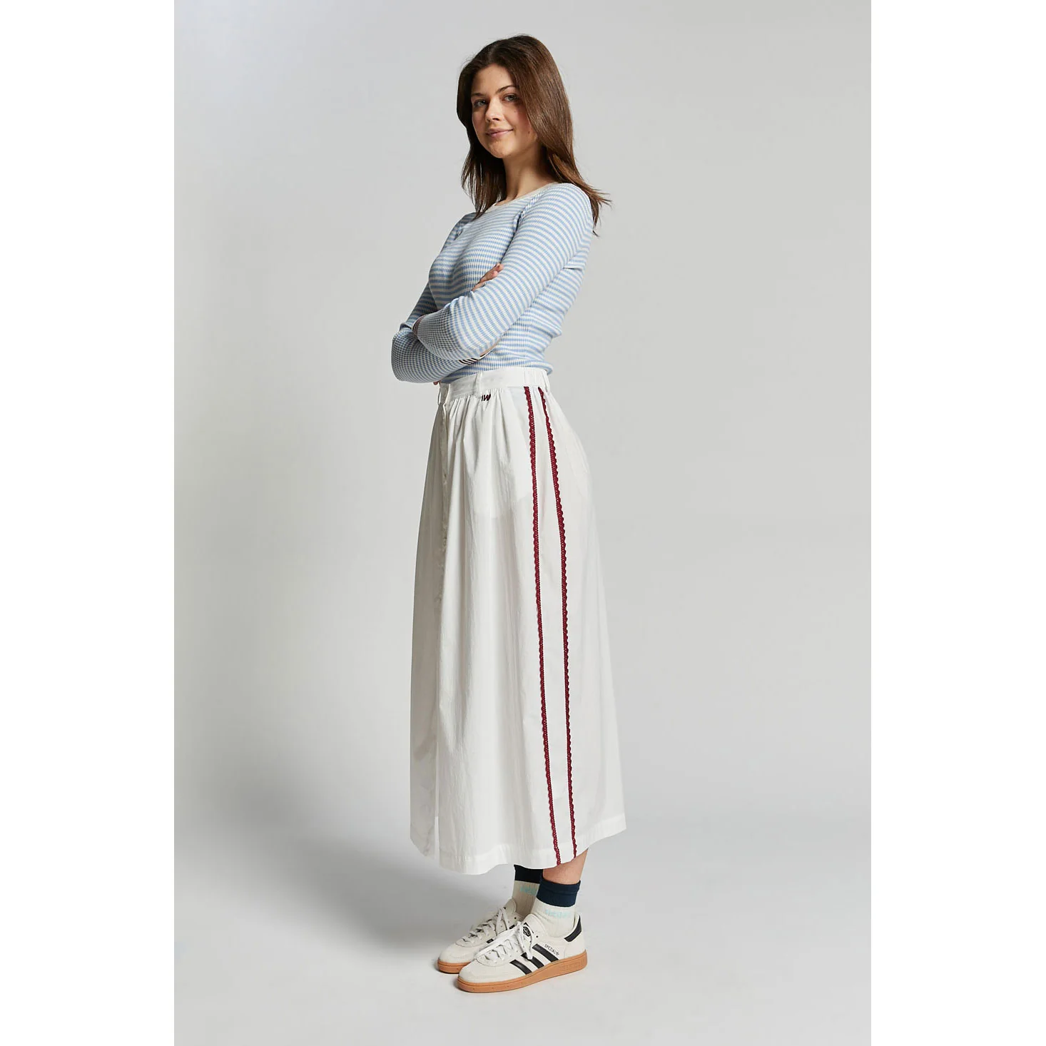 Indee White Valduchesse Skirt - Image 3