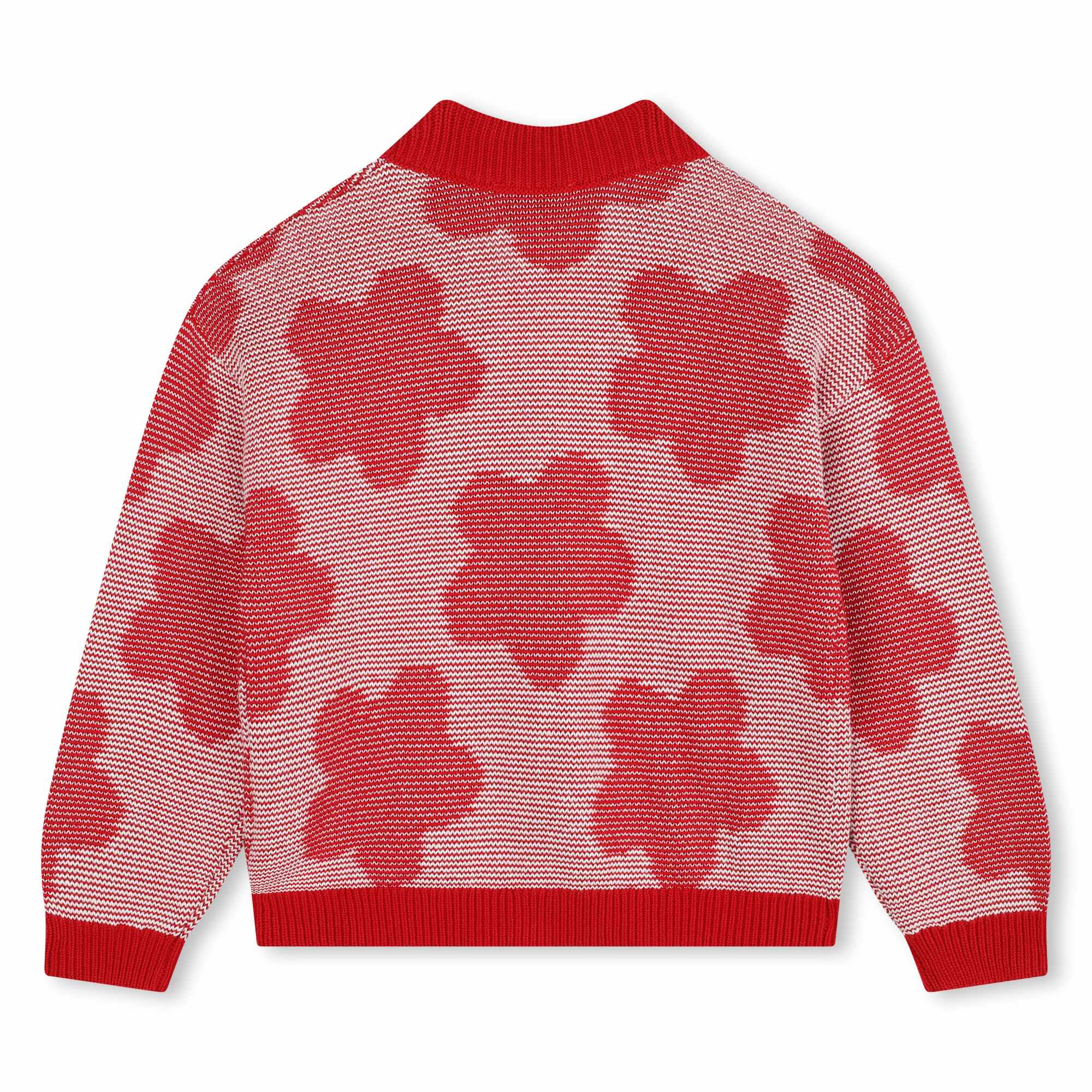 Kenzo Dark Red Knitted Cardigan - Image 3