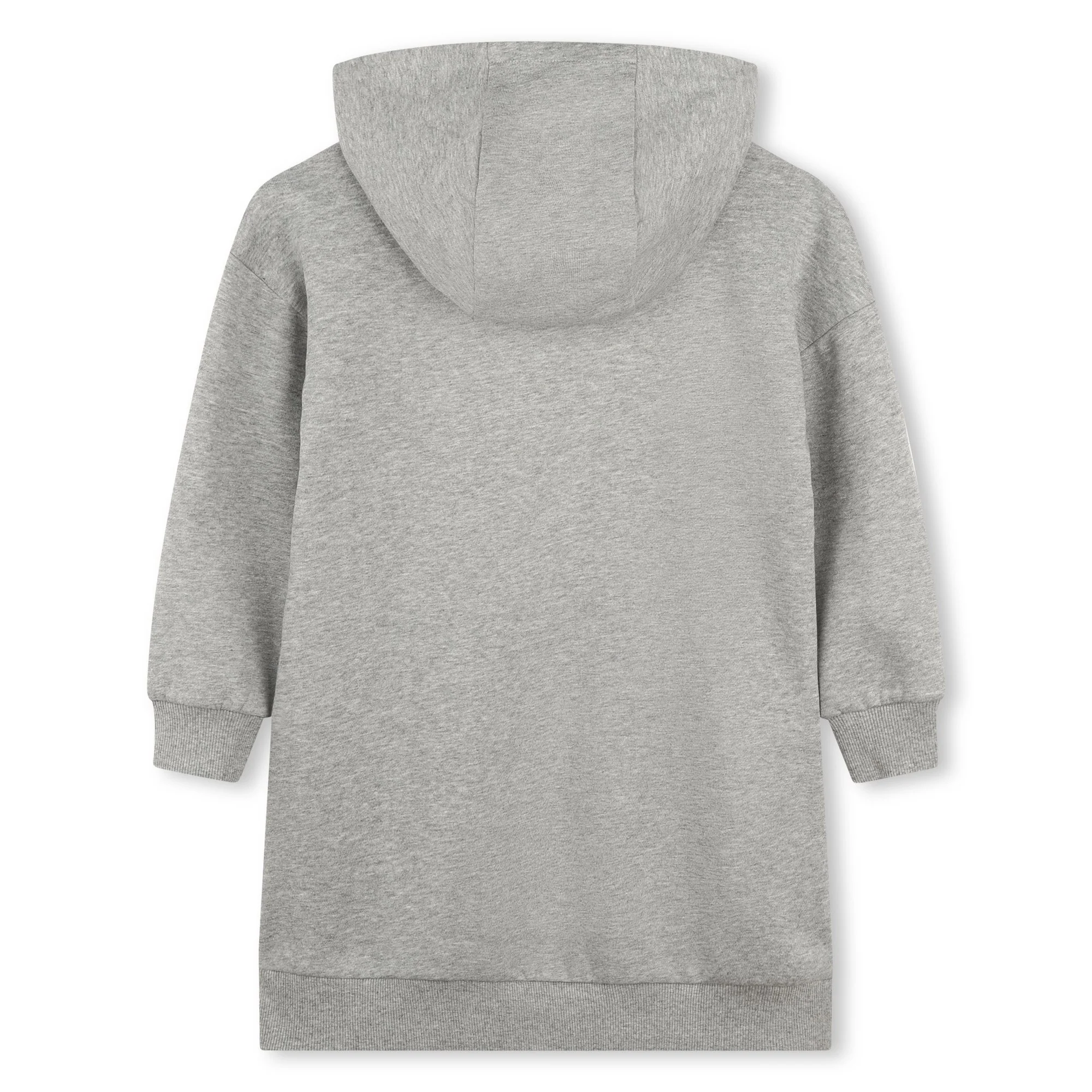 Kenzo Grey Marle Elephant Graphic Hoodie Dress - Image 2