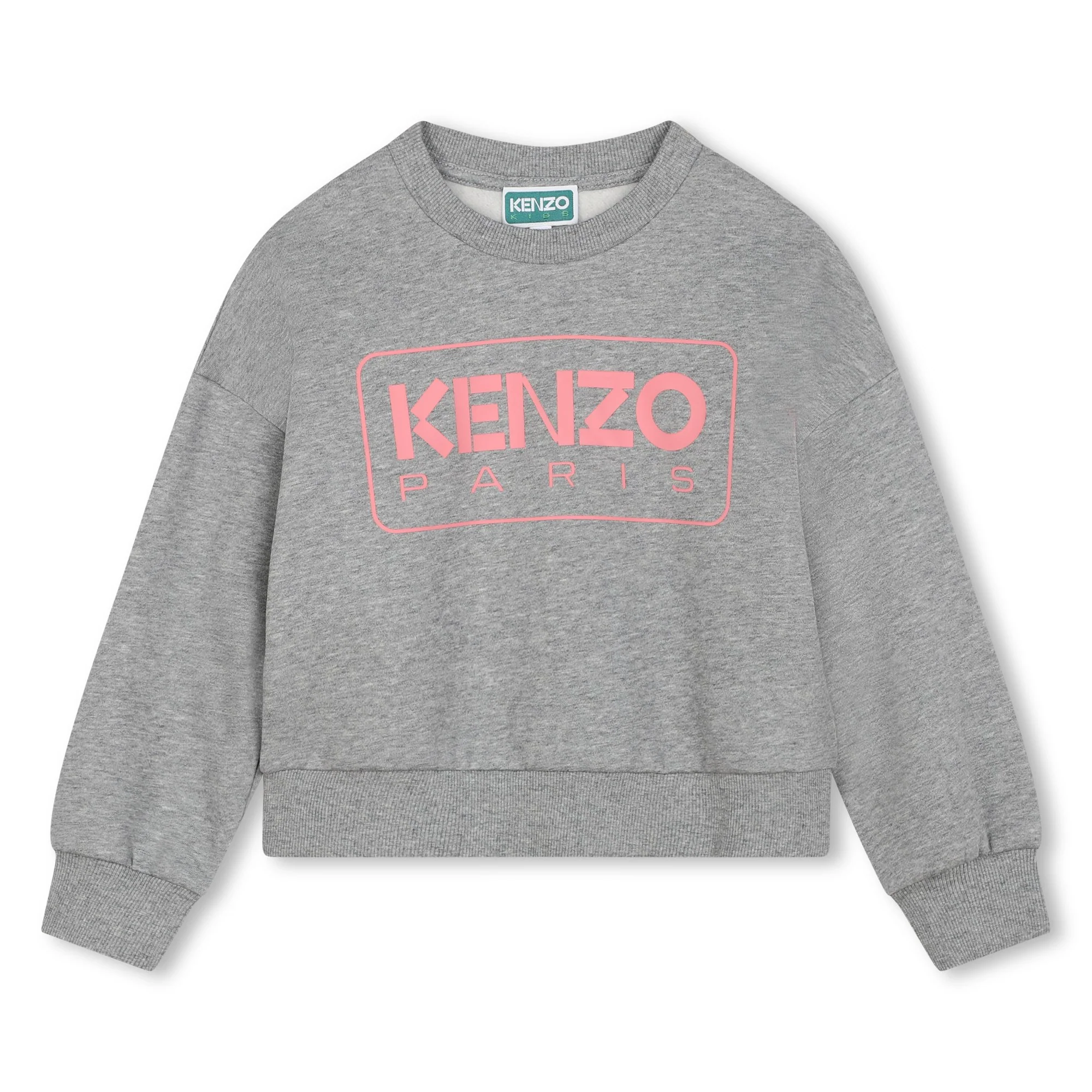 Kenzo Grey Marle Logo Sweatshirt