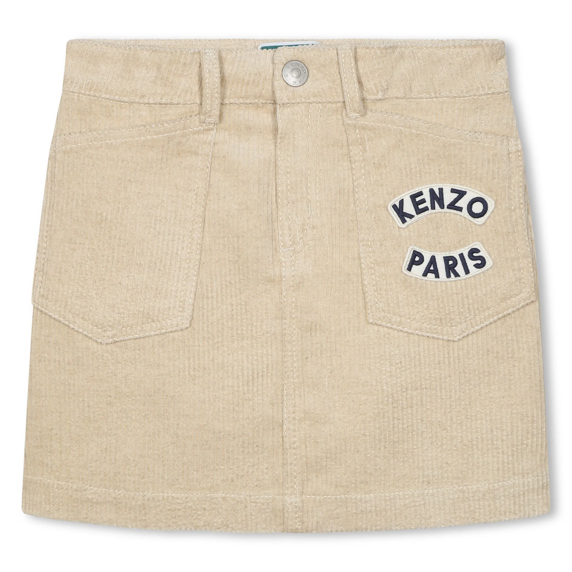 Kenzo Ivory Corduroy Skirt