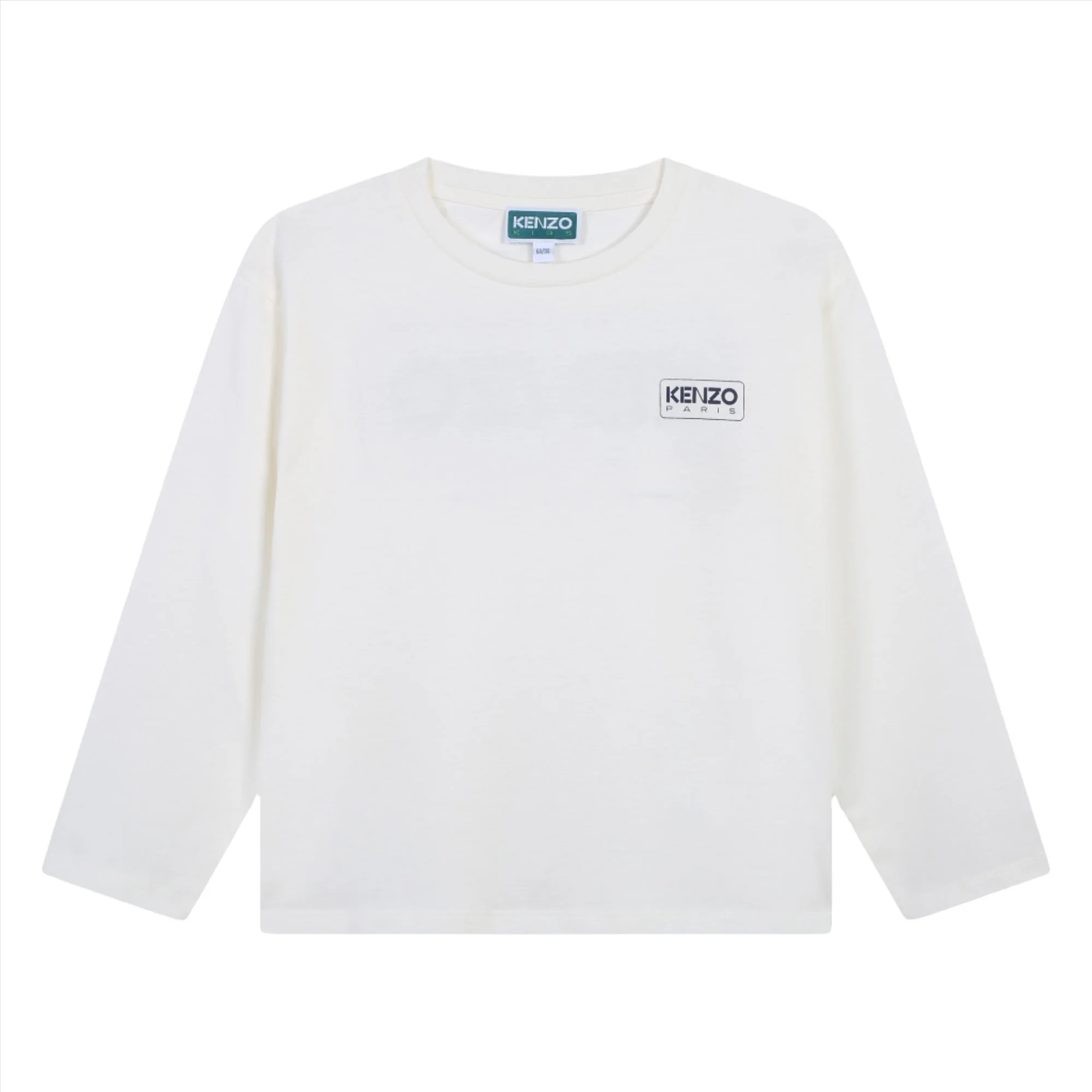 Kenzo Ivory Logo Long Sleeve Tee