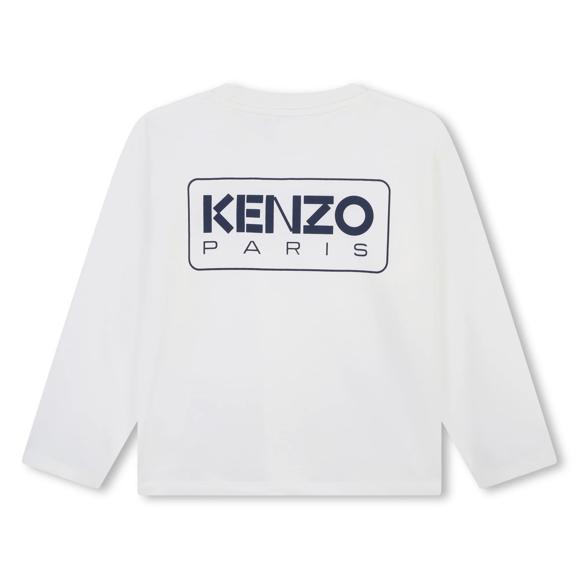Kenzo Ivory Logo Long Sleeve Tee - Image 2