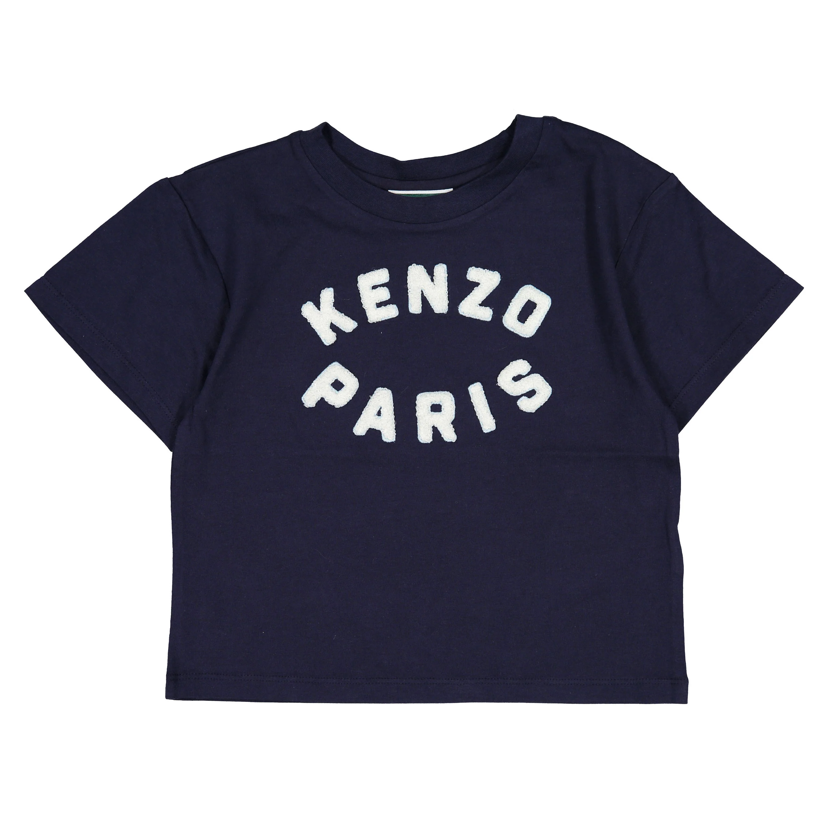 Kenzo Navy Emroidered Logo Tee