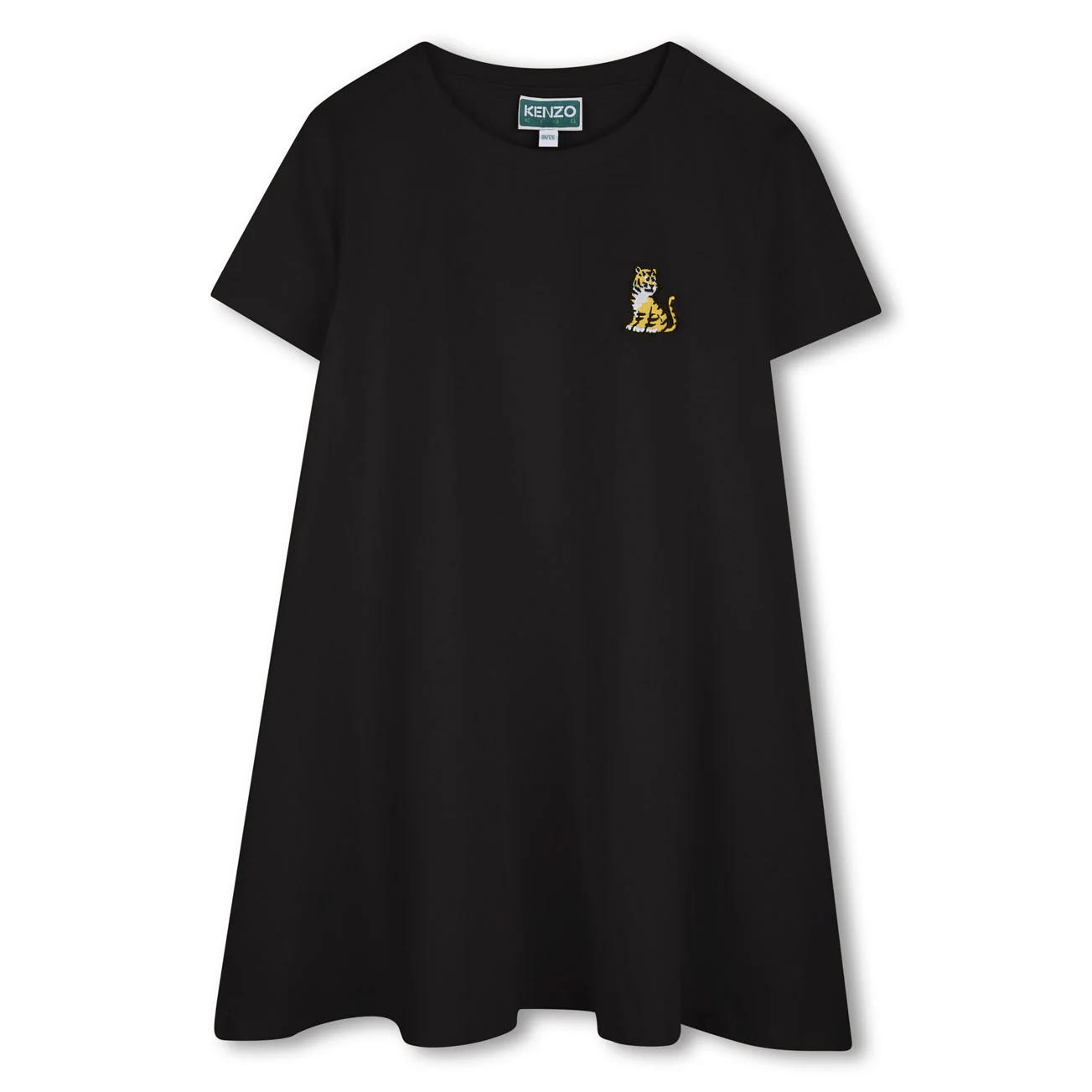 Kenzo Slate Blue Tiger Logo Dress