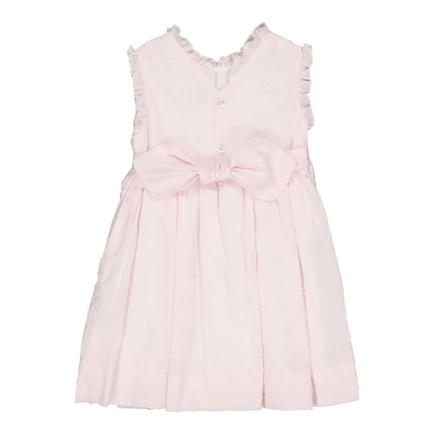 Kidiwi Baby Pink Plumetis Viola Dress - Image 2