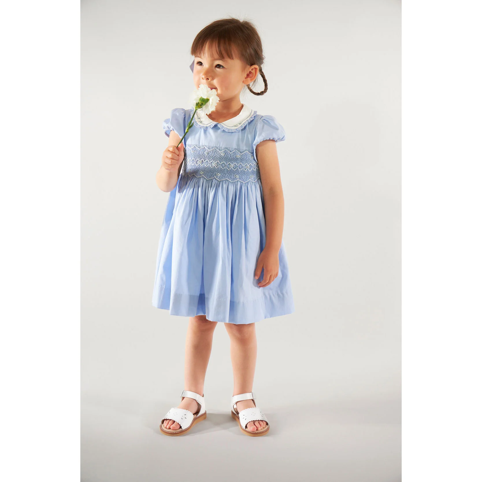 Kidiwi Cornflower Heloise Smocked Dress - Image 2