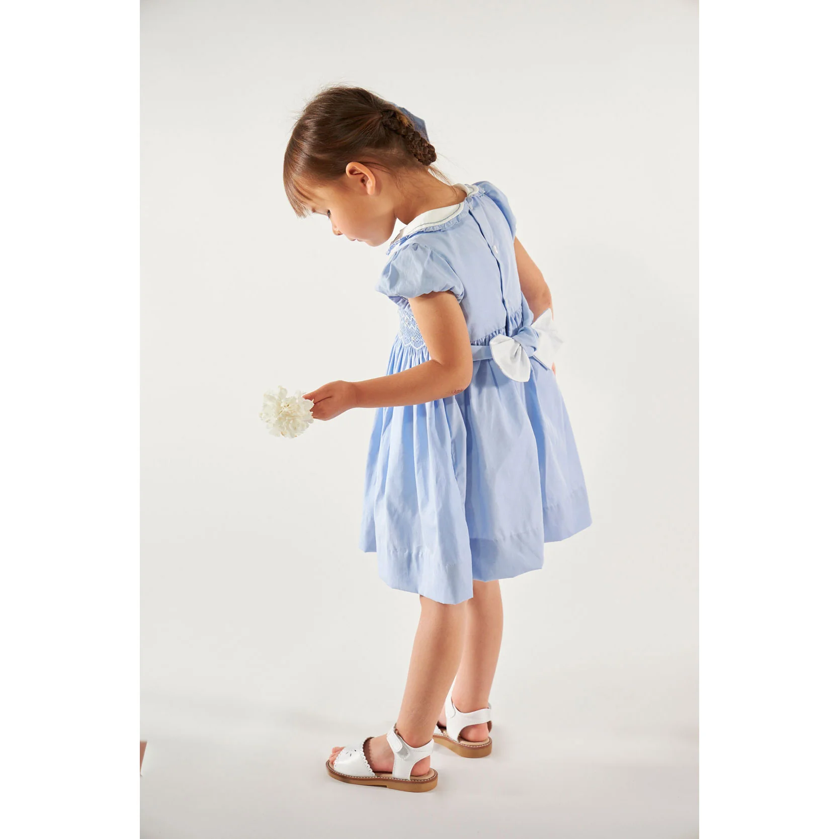 Kidiwi Cornflower Heloise Smocked Dress - Image 4