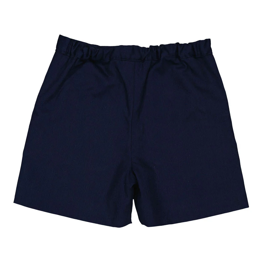 Kidiwi Navy Cotton Pique Sonia Shorts - Image 3
