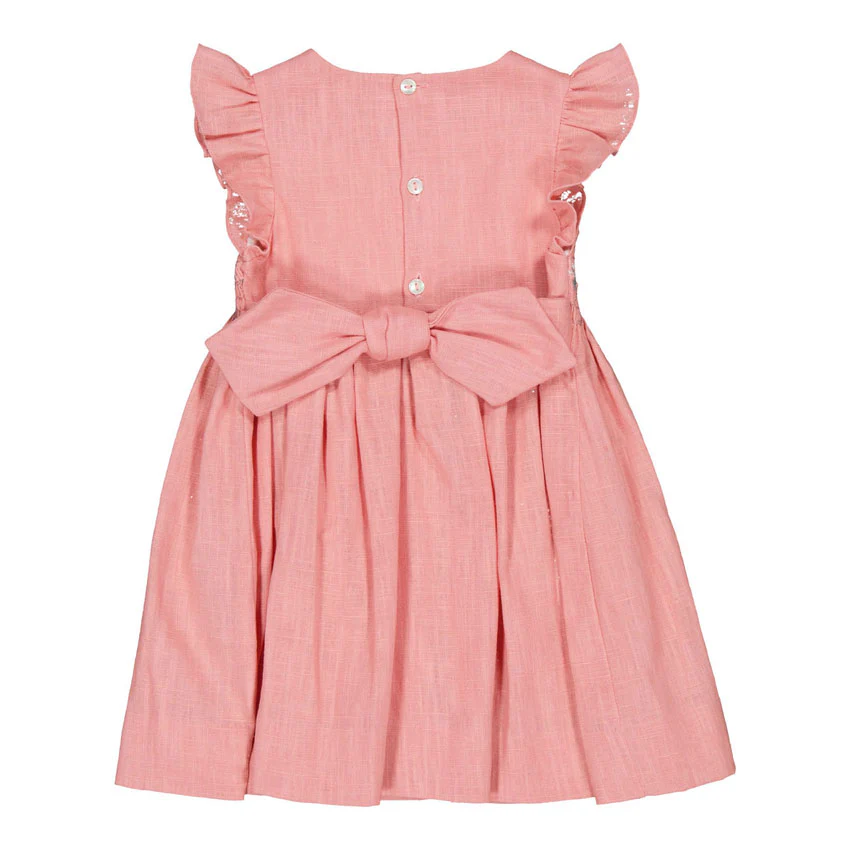 Kidiwi Old Rose Linen Emelyne Dress - Image 3