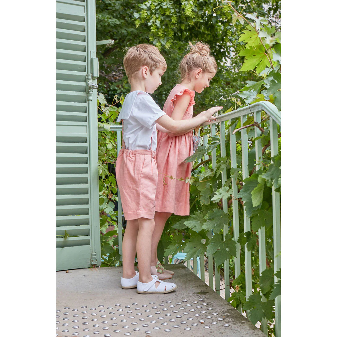 Kidiwi Old Rose Linen Emelyne Dress - Image 4