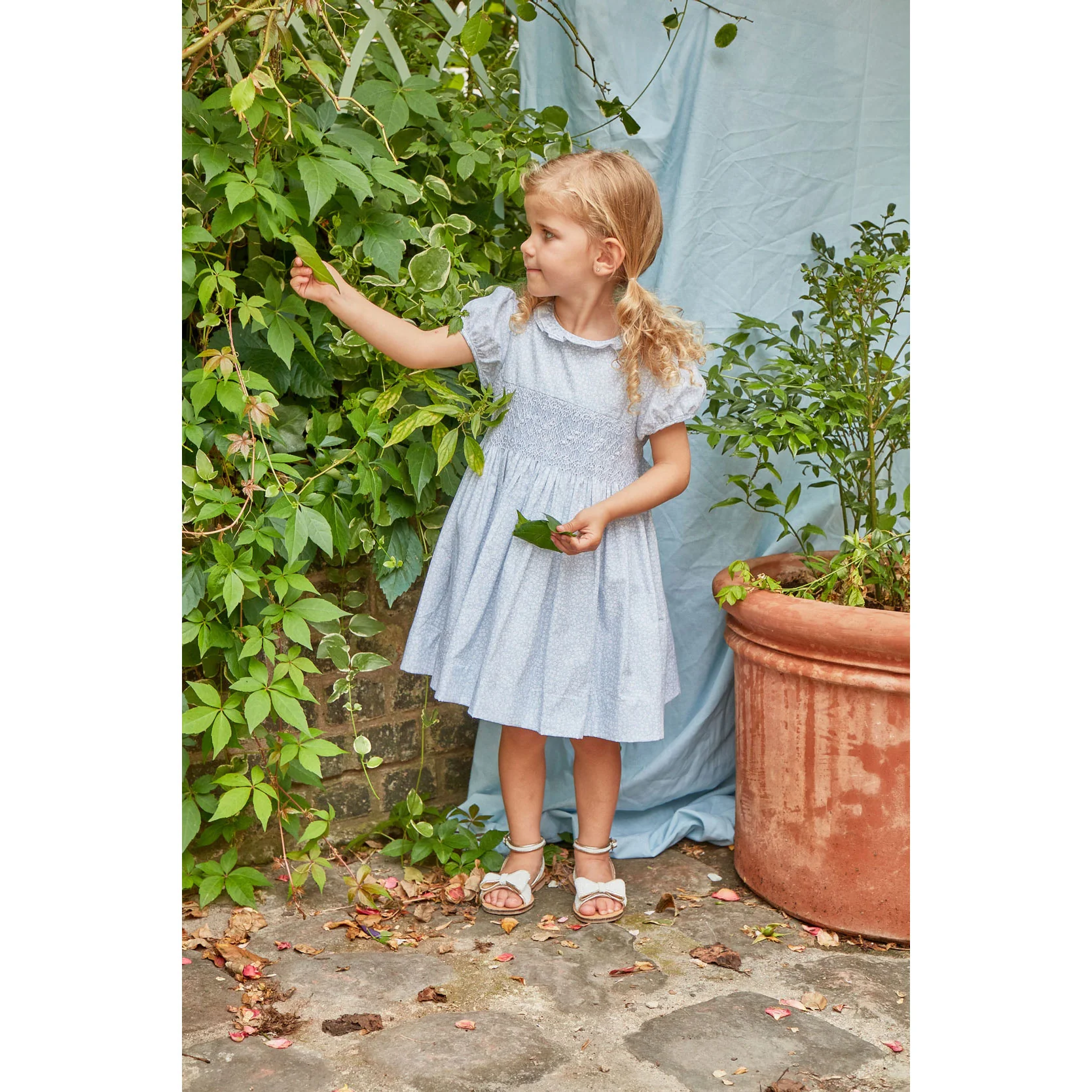 Kidiwi Small Sky Blue Print Hars Dress - Image 2