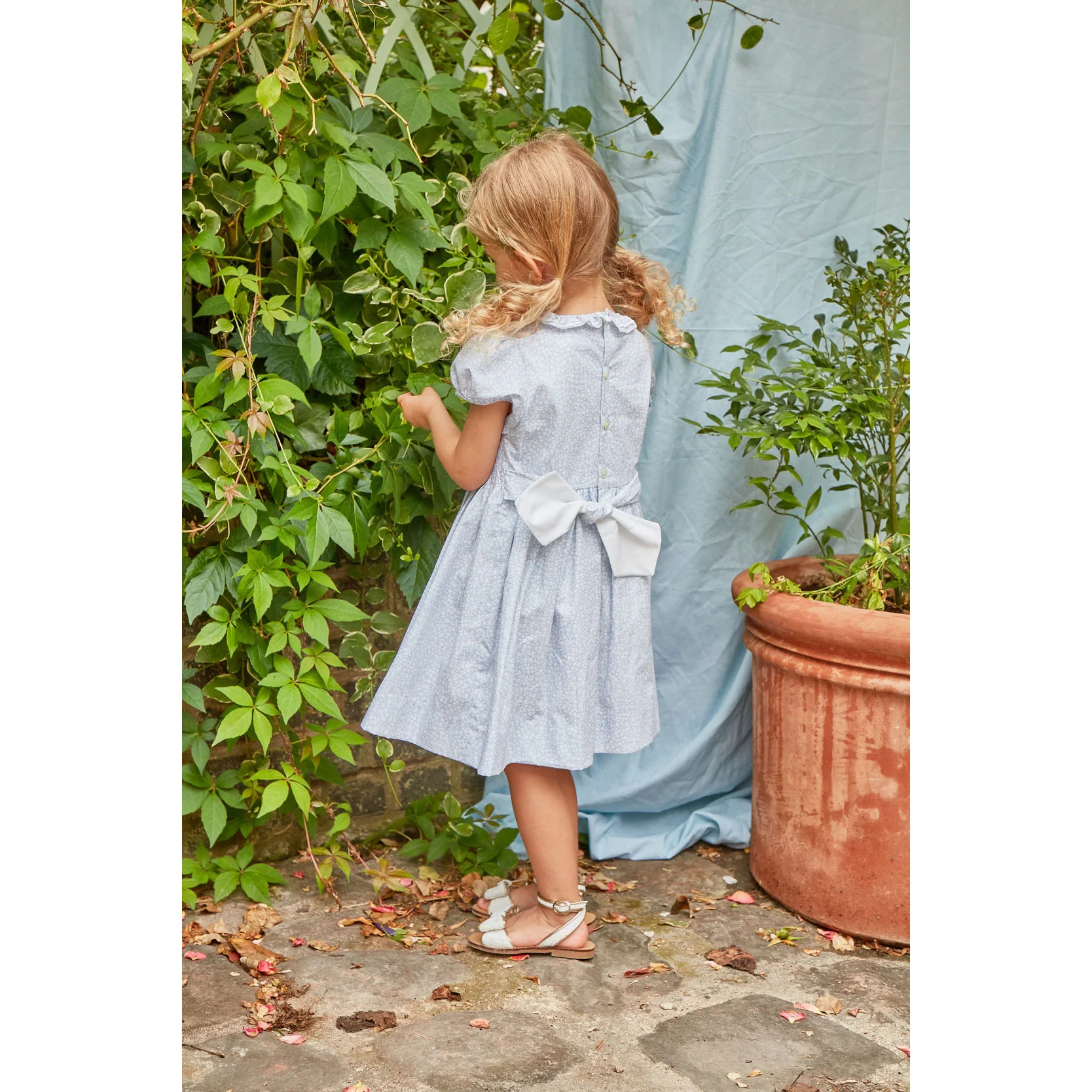 Kidiwi Small Sky Blue Print Hars Dress - Image 3