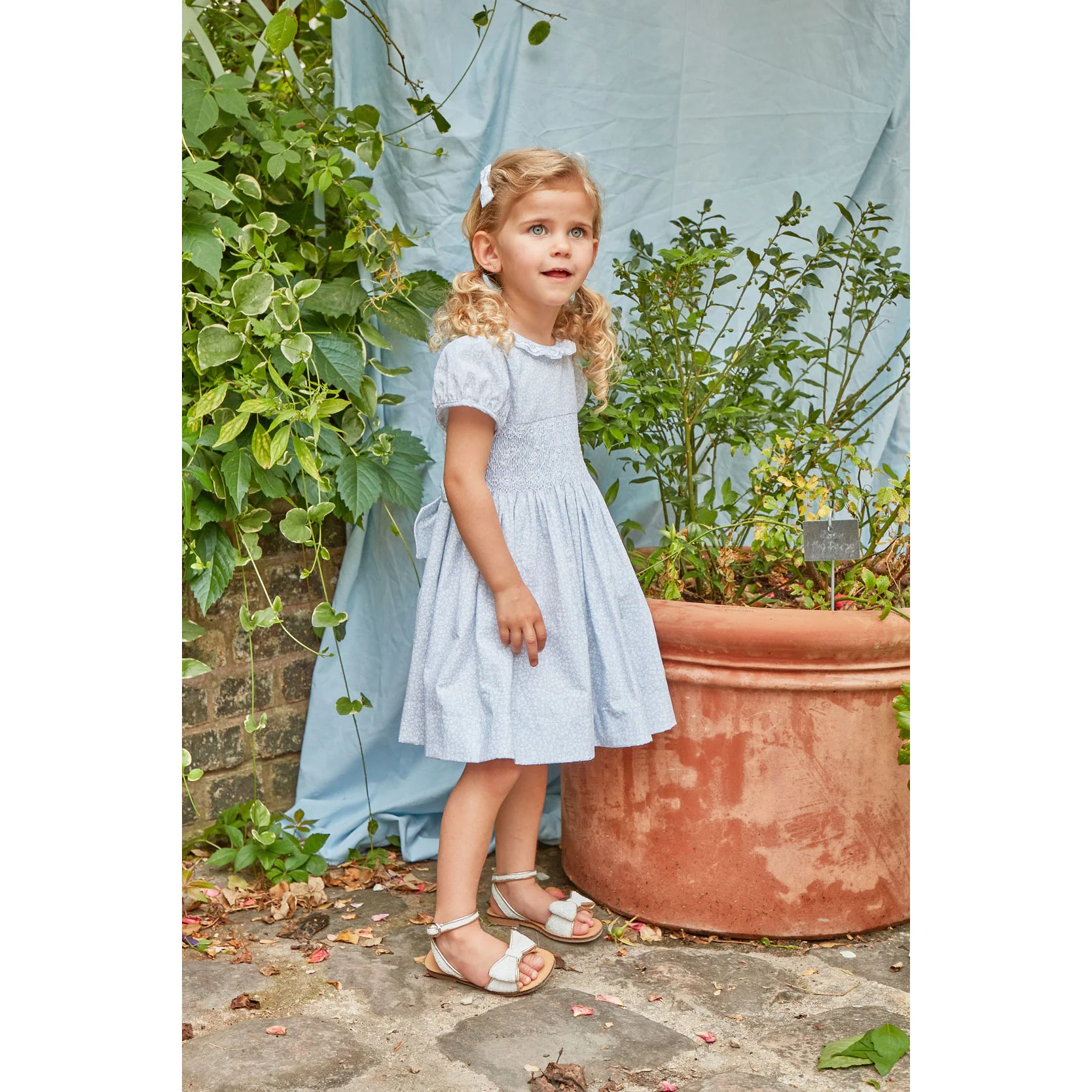 Kidiwi Small Sky Blue Print Hars Dress - Image 5