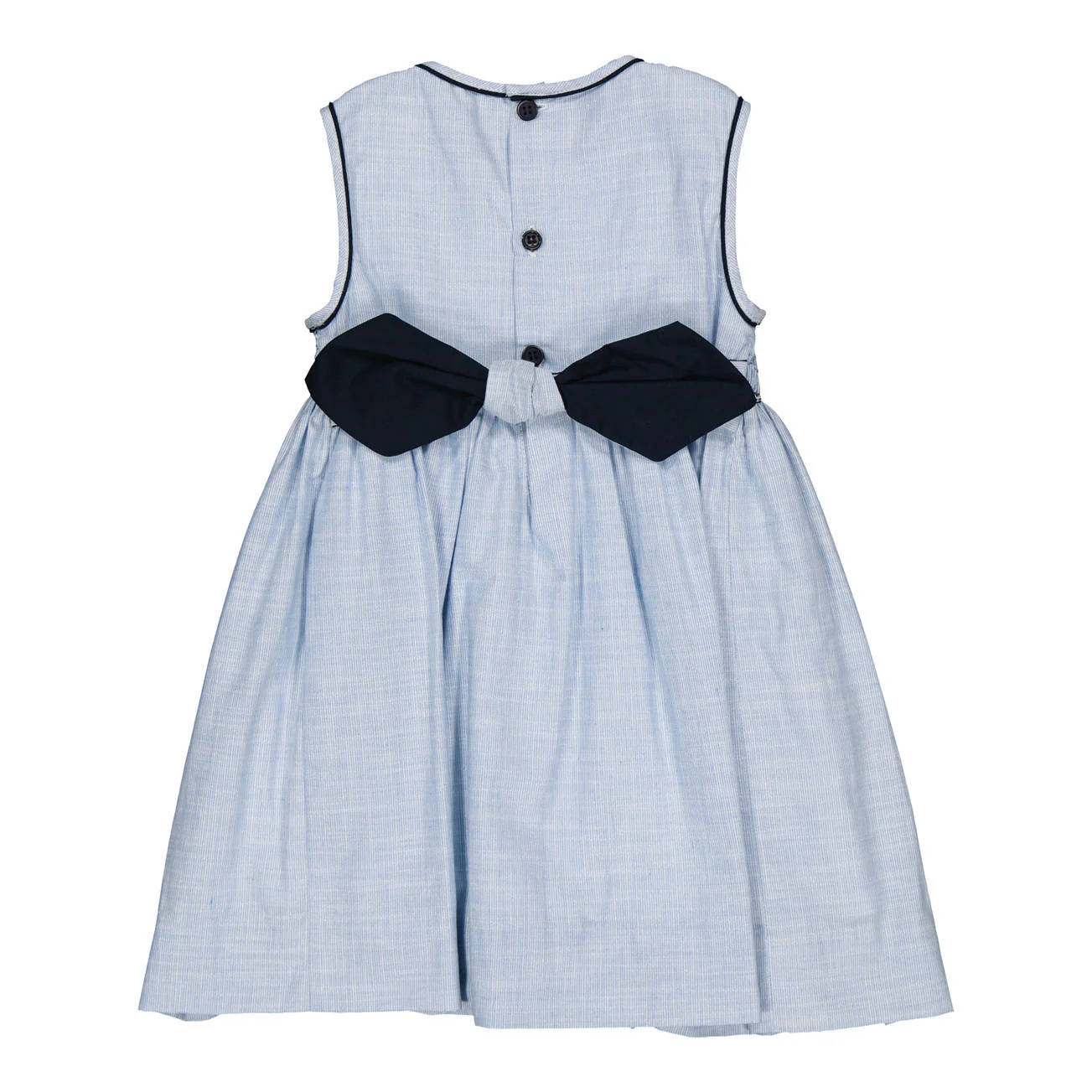 Kidiwi Thin Blue/White Stripes Emma Dress - Image 3