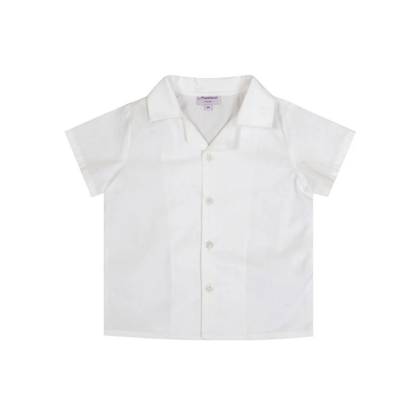 Kidiwi White Poplin Lupin Shirt