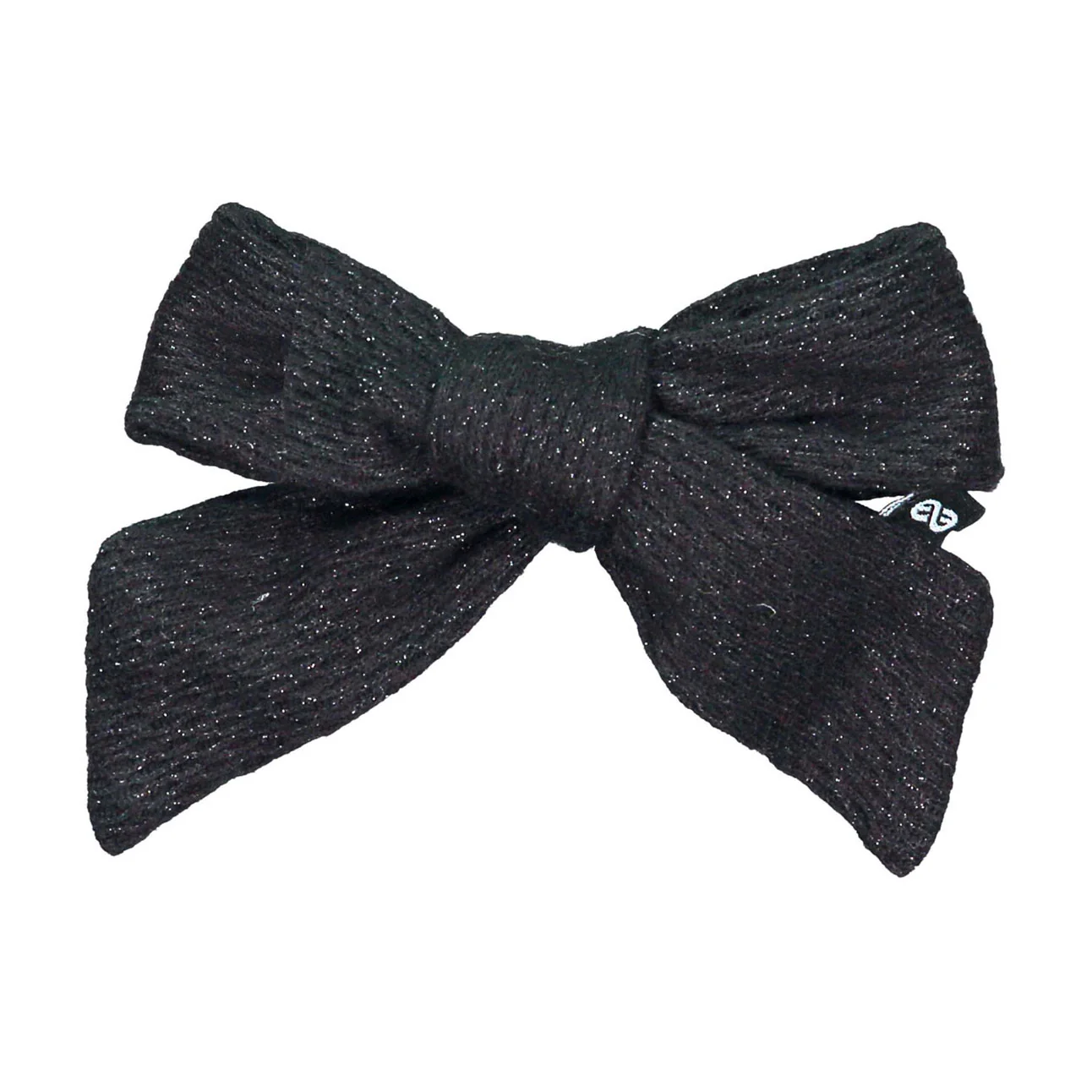 Knot Hairbands  Black Metallic Bow Clip
