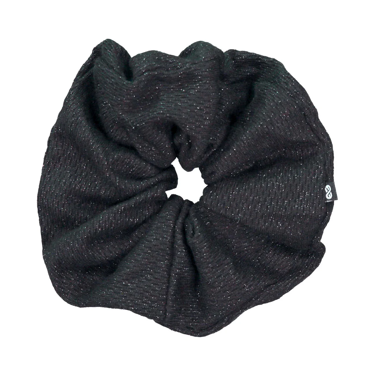 Knot Hairbands  Black Metallic Scrunchie
