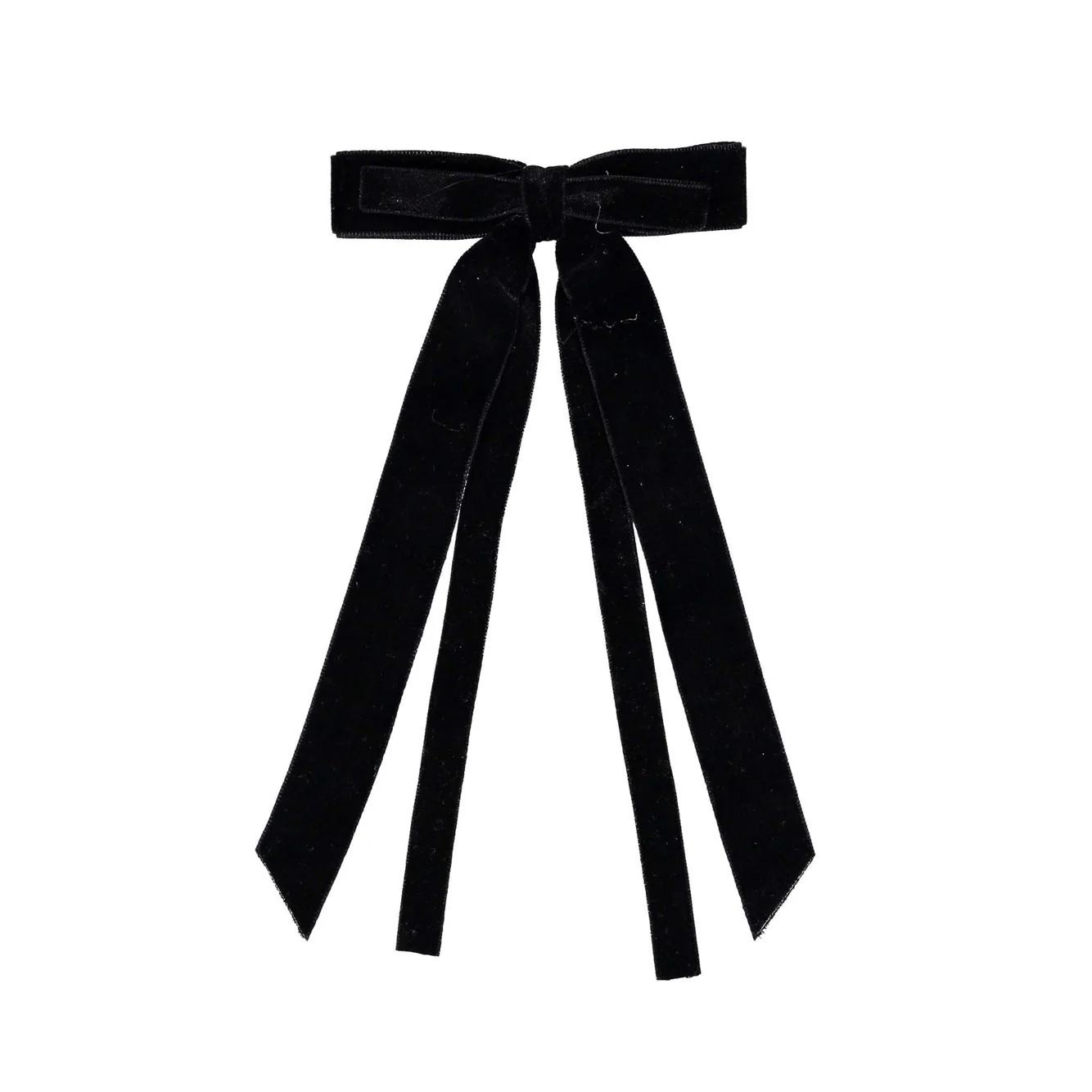 Knot Hairbands Black Velvet Trim Bow