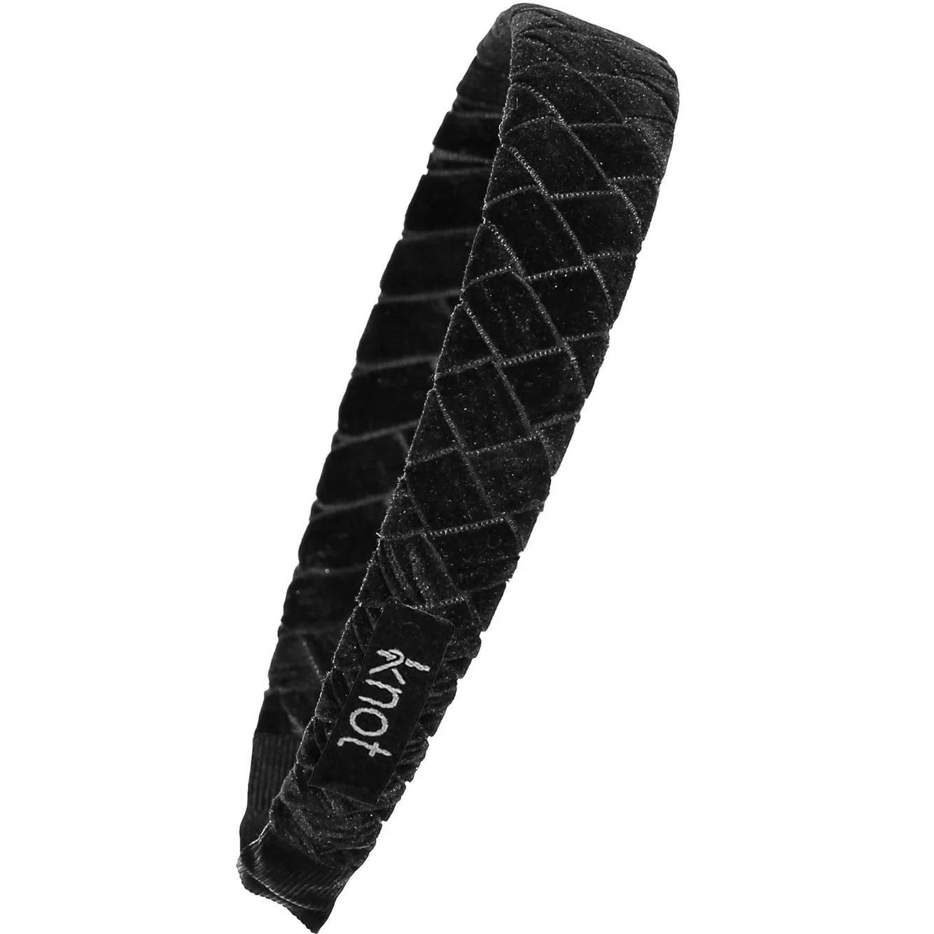 Knot Hairbands Black Velvet Trim Headband