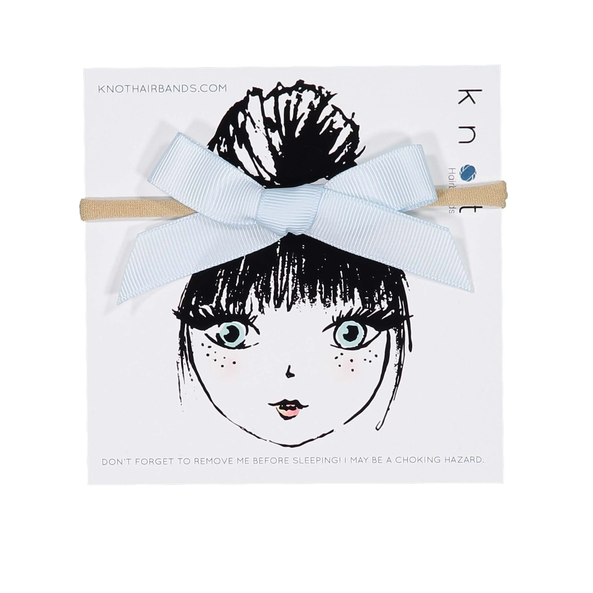 Knot Hairbands Blue Ribbon Bow Band