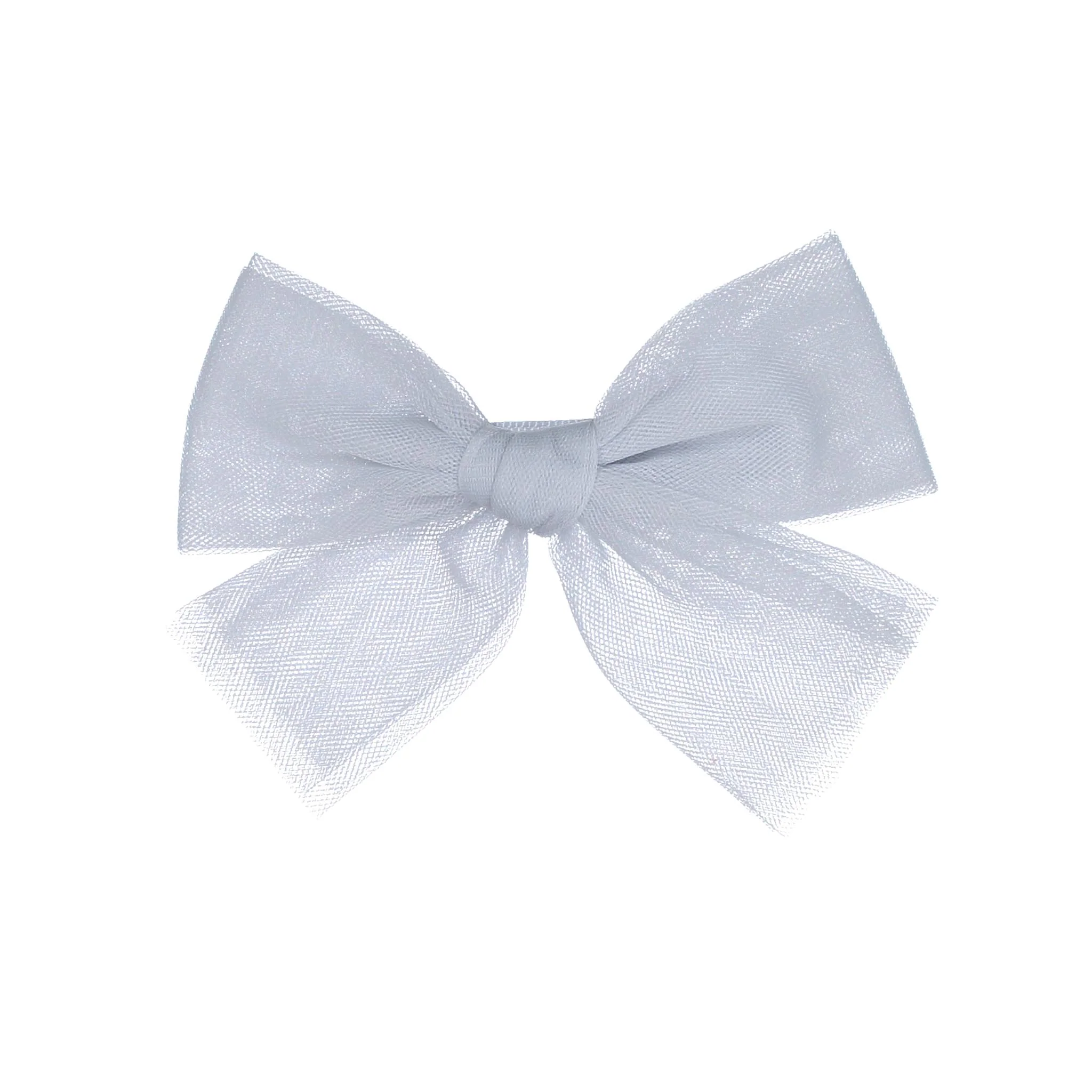 Knot Hairbands Blue Tulle Bow Clip - Image 2