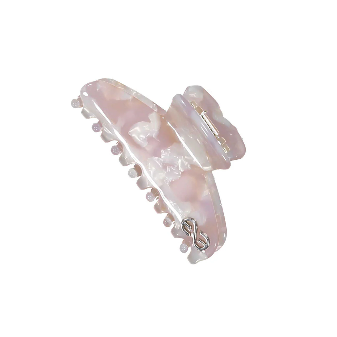 Knot Hairbands  Blush Glass Seaglass Claw Clip