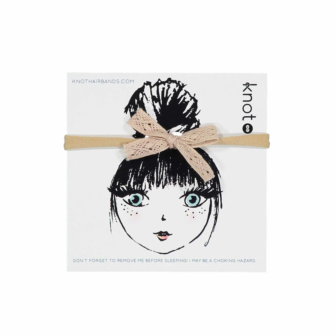 Knot Hairbands Blush Lace Ribbon Bow Band