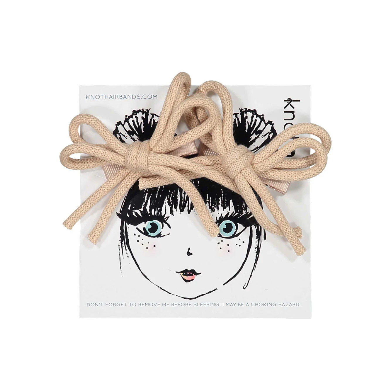 Knot Hairbands Blush Twist Clip Set