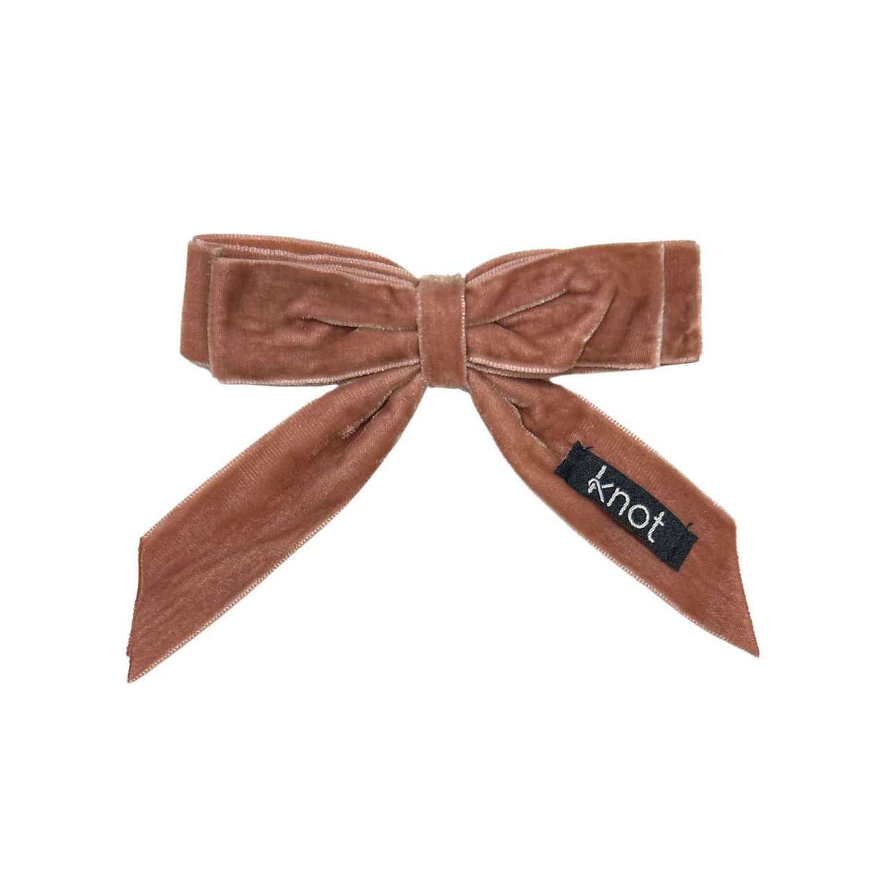 Knot Hairbands  Blush Velvet Ribbon Bow Clip
