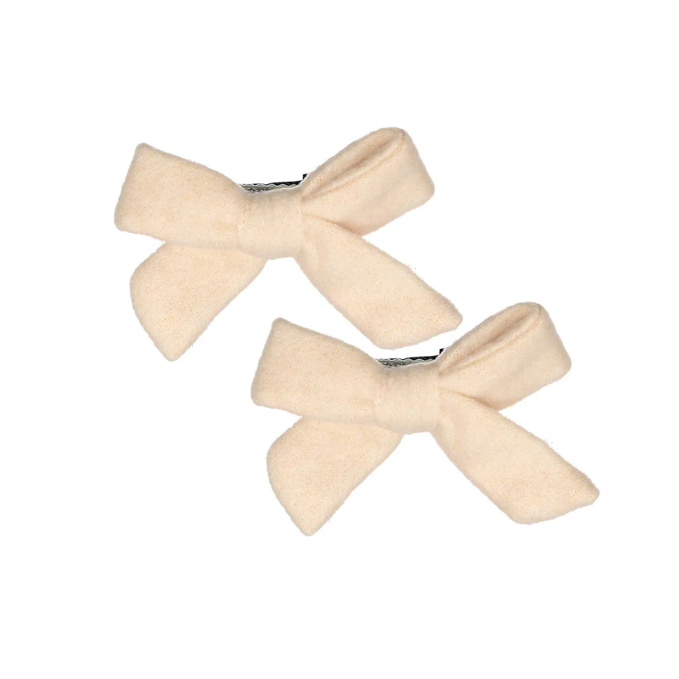 Knot Hairbands Blush Woolen Clip Set