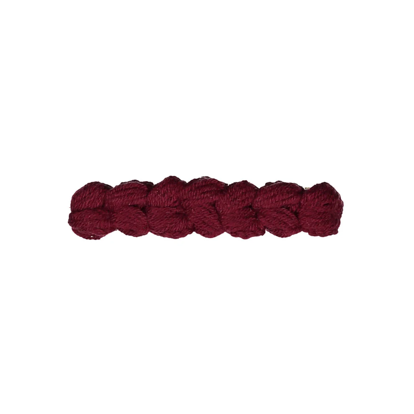 Knot Hairbands Burgundy Floret Knit Bow Barrette