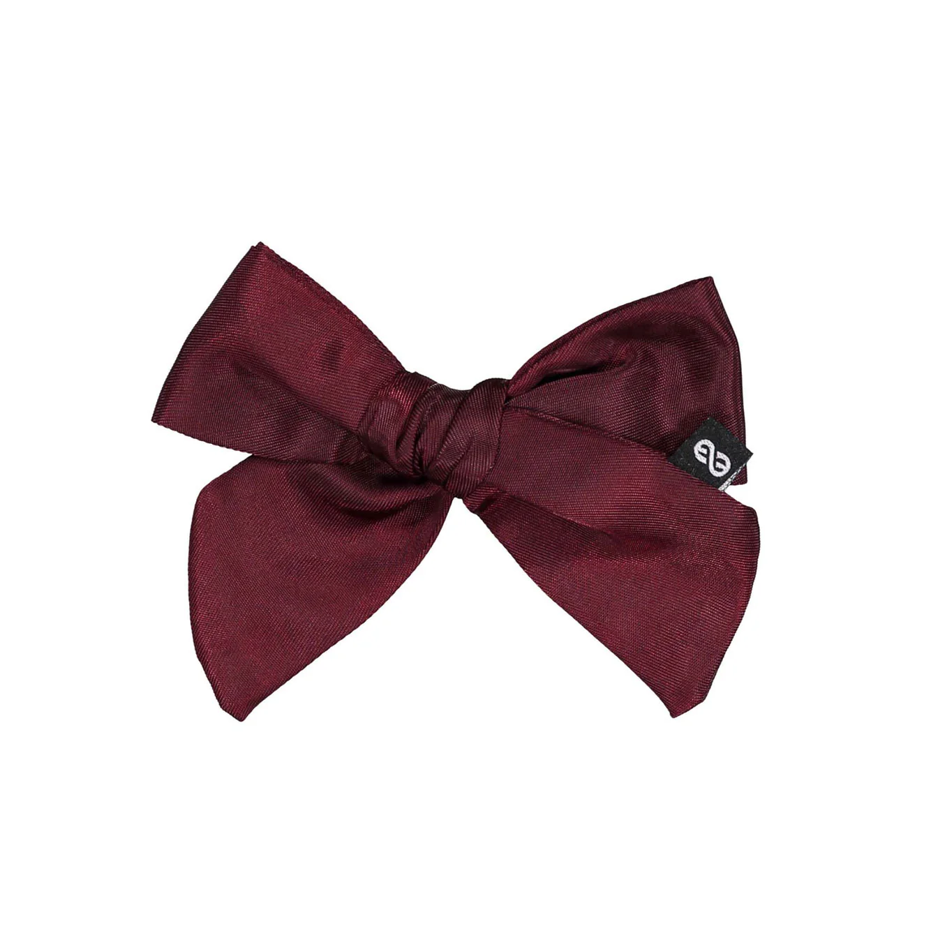 Knot Hairbands Burgundy Satin Petite Bow