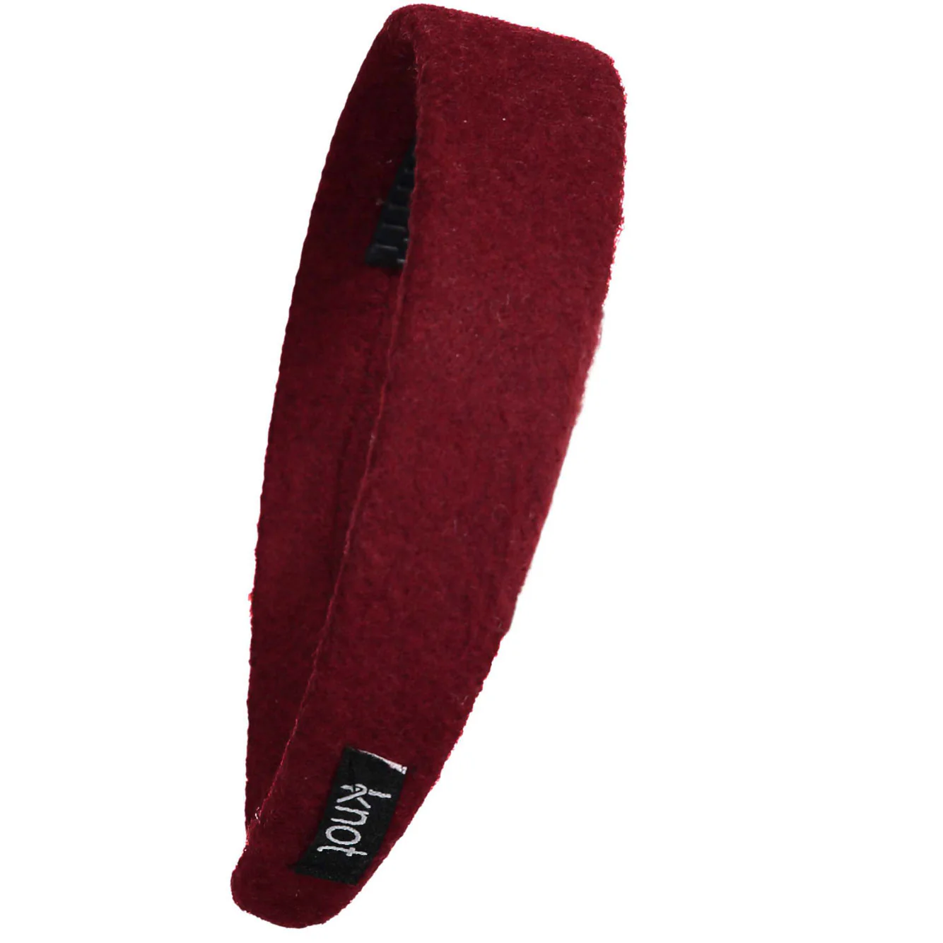 Knot Hairbands Burgundy Woolen Headband